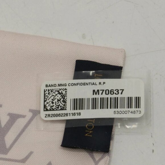 Louis Vuitton Monogram Confidential Silk Bandeau Scarf - Light Pink - Picture 5 of 8